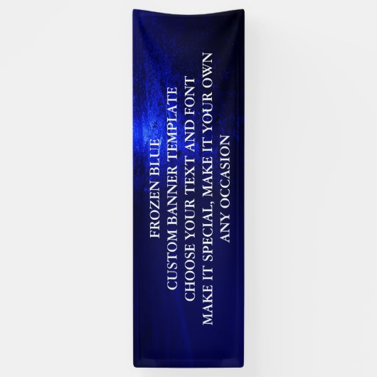 BLAUWE KLANTBANNERSJABLOON SPANDOEK (Verticaal)