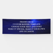 BLAUWE KLANTBANNERSJABLOON SPANDOEK (Horizontaal)