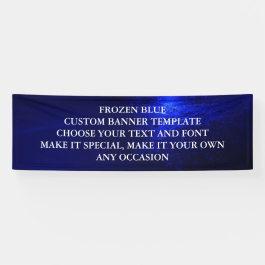 BLAUWE KLANTBANNERSJABLOON SPANDOEK (Horizontaal)