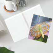 Blauwe klaproos bloesem notitieboek