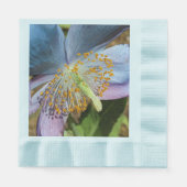 Blauwe klaproos bloesem servet (Voorkant)