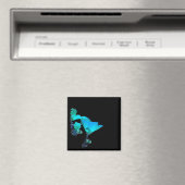 Blauwe klaproos magneet (Insitu (Vaatwasser))