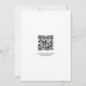 Blauwe klaprozen wilde bloemen bloemencode QR trou Kaart (Achterkant)