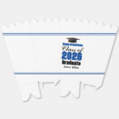 Blauwe Klas van 2026 Afstudeerfeest Popcorn Bedankdoosjes (Ongevouwen)