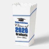 Blauwe Klas van 2026 Afstudeerfeest Popcorn Bedankdoosjes (Voorkant)