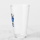 Blauwe klas van 2027 senior aangepaste middelbare glas (Links)