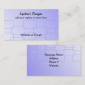 Blauwe klaslinks visitekaartje (Voorkant / Achterkant)