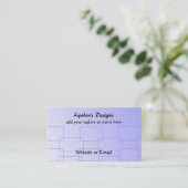 Blauwe klaslinks visitekaartje (Staand voorkant)