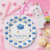 Blauwe Klasse van High School Graduation Party Papieren Bordje (Feest)