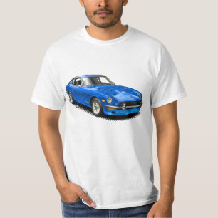 Blauwe Klassieke Z-Car T-Shirt. T-shirt