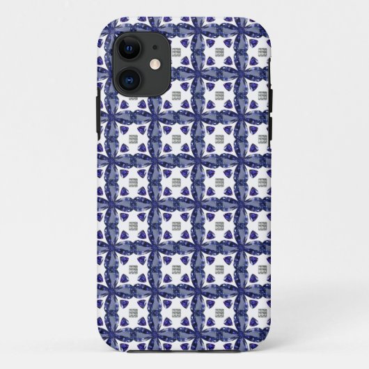 Blauwe klaver Case-Mate iPhone case (Achterkant)