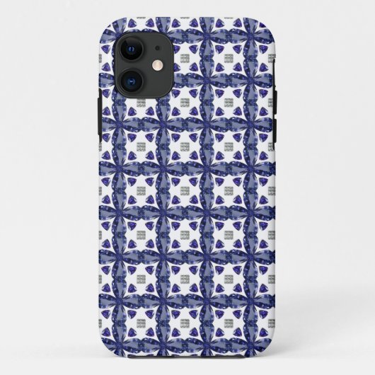 Blauwe klaver Case-Mate iPhone case (Achterkant)