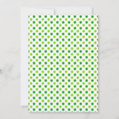 Blauwe klaver en regenbooggeluk een eerste verjaar kaart (Achterkant)