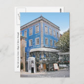 Blauwe klaver op de hoek briefkaart (Voorkant / Achterkant)