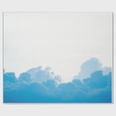 BLAUWE KLEDINGEN ONDER WITTE SKY CADEAUPAPIER (Vlak)