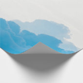 BLAUWE KLEDINGEN ONDER WITTE SKY CADEAUPAPIER (Hoek)