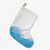 BLAUWE KLEDINGEN ONDER WITTE SKY KLEINE KERSTSOK (Voorkant (Hangend))