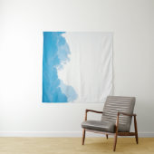 BLAUWE KLEDINGEN ONDER WITTE SKY WANDKLEED (In Situ (horizontaal))
