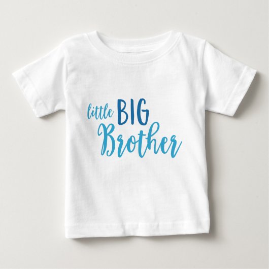 Blauwe kleine Big Brother Toddler Lange hoes T-shi (Voorkant)