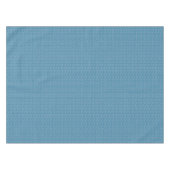 Blauwe kleine bladtextuur tafelkleed (Voorkant (Horizontaal))