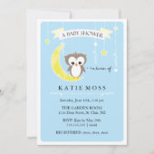 Blauwe kleine boomgaard | Uitnodiging tot Baby sho (Voorkant)