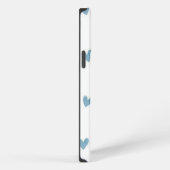 blauwe kleine harten iPhone hoesje (Rechterkant)