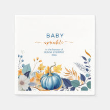 Blauwe kleine pompoen baby sprinkle