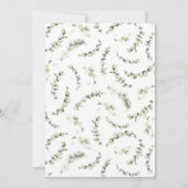 Blauwe Kleine Pompoen Herfst Baby Shower Kaart (Achterkant)