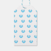 Blauwe kleine tenen cadeaulabel (Achterkant)