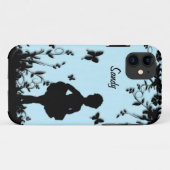 Blauwe Kleinste Ballerina Aangepast Case-Mate iPhone Case (Achterkant (horizontaal))
