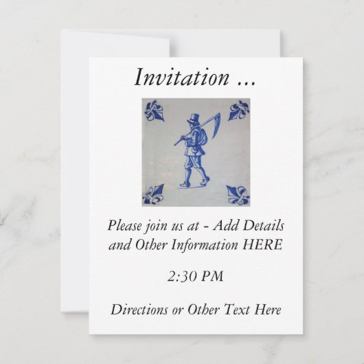 Blauwe klep verwijderen - Sjabloon Kaart (Achterkant)