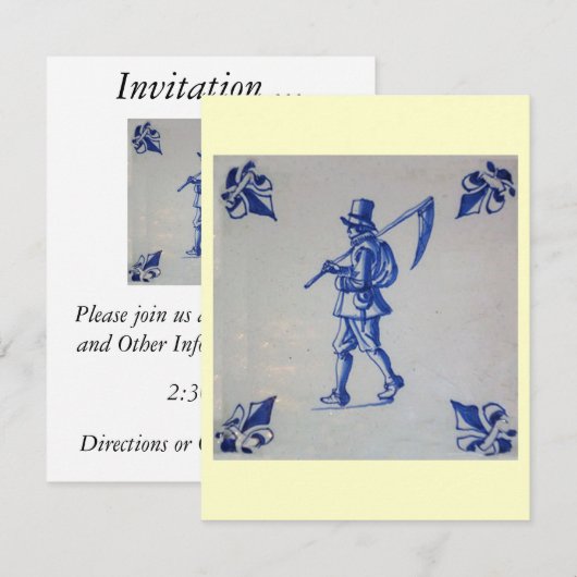 Blauwe klep verwijderen - Sjabloon Kaart (Voorkant / Achterkant)