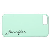 Blauwe kleur achtergrond Case-Mate iPhone case (Achterkant (Horizontaal))