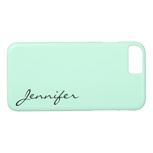 Blauwe kleur achtergrond Case-Mate iPhone case (Achterkant (Horizontaal))