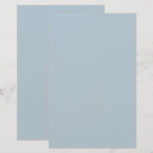 Blauwe Kleur Briefpapier (Voorkant / Achterkant)