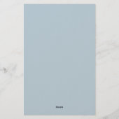 Blauwe Kleur Briefpapier (Achterkant)