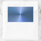 Blauwe Kleur Custom Blank Sjabloon Trendy Elegant Rechthoekige Sticker (Tas)