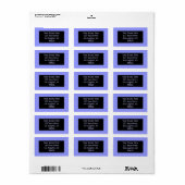 blauwe kleur etiket (Full Sheet)