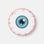 Blauwe Kleur Eyeball Halloween Bloodshot Eyeball Magneet (Voorkant)