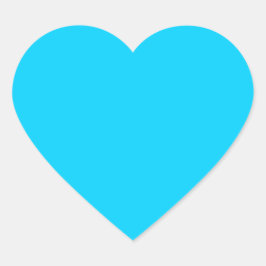 Blauwe Kleur Hart Sticker