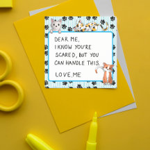 Blauwe kleur met poten schattige kittens 3 x 3 inc