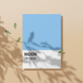 Blauwe kleur Moon Song - Full Width Perfect Poster