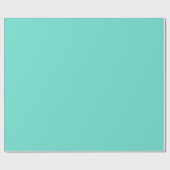 Blauwe kleur van de naburige Quietude Turquoise Cadeaupapier (Vlak)
