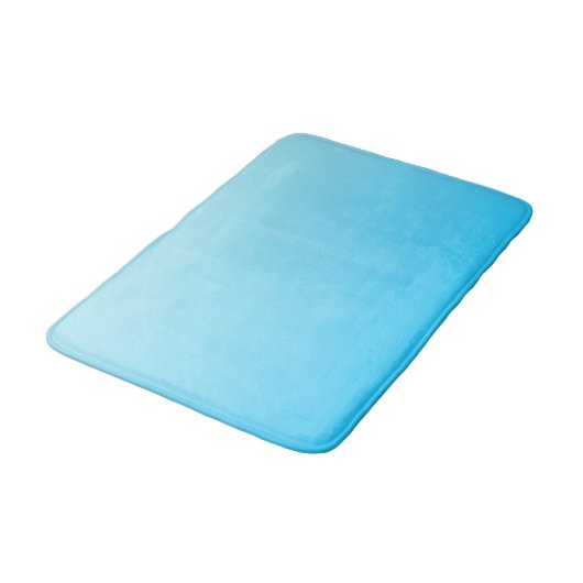 Blauwe kleur verloop achtergrond badmat (Gekanteld)