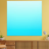 Blauwe kleur verloop achtergrond canvas afdruk (Insitu (Woonkamer))