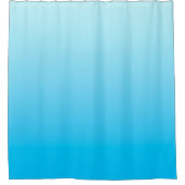 Blauwe kleur verloop achtergrond douchegordijn (Voorkant)