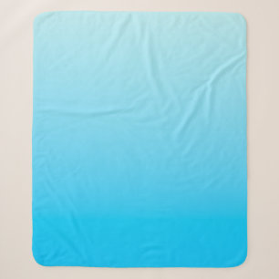 Blauwe kleur verloop achtergrond sherpa deken