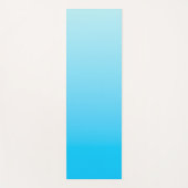Blauwe kleur verloop achtergrond yogamat (Voorkant)