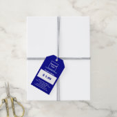 Blauwe kleur Zakelijk Product Prijs Label Cadeaulabel (Met Touw)