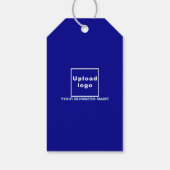 Blauwe kleur Zakelijk Product Prijs Label Cadeaulabel (Achterkant)